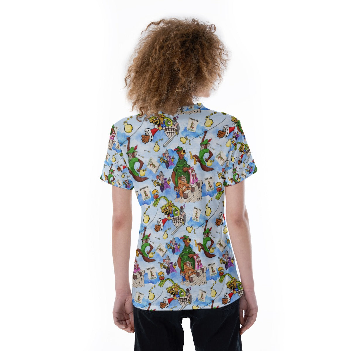 Robin Hood Adventure - Women's Short Sleeve V-Neck T-Shirt