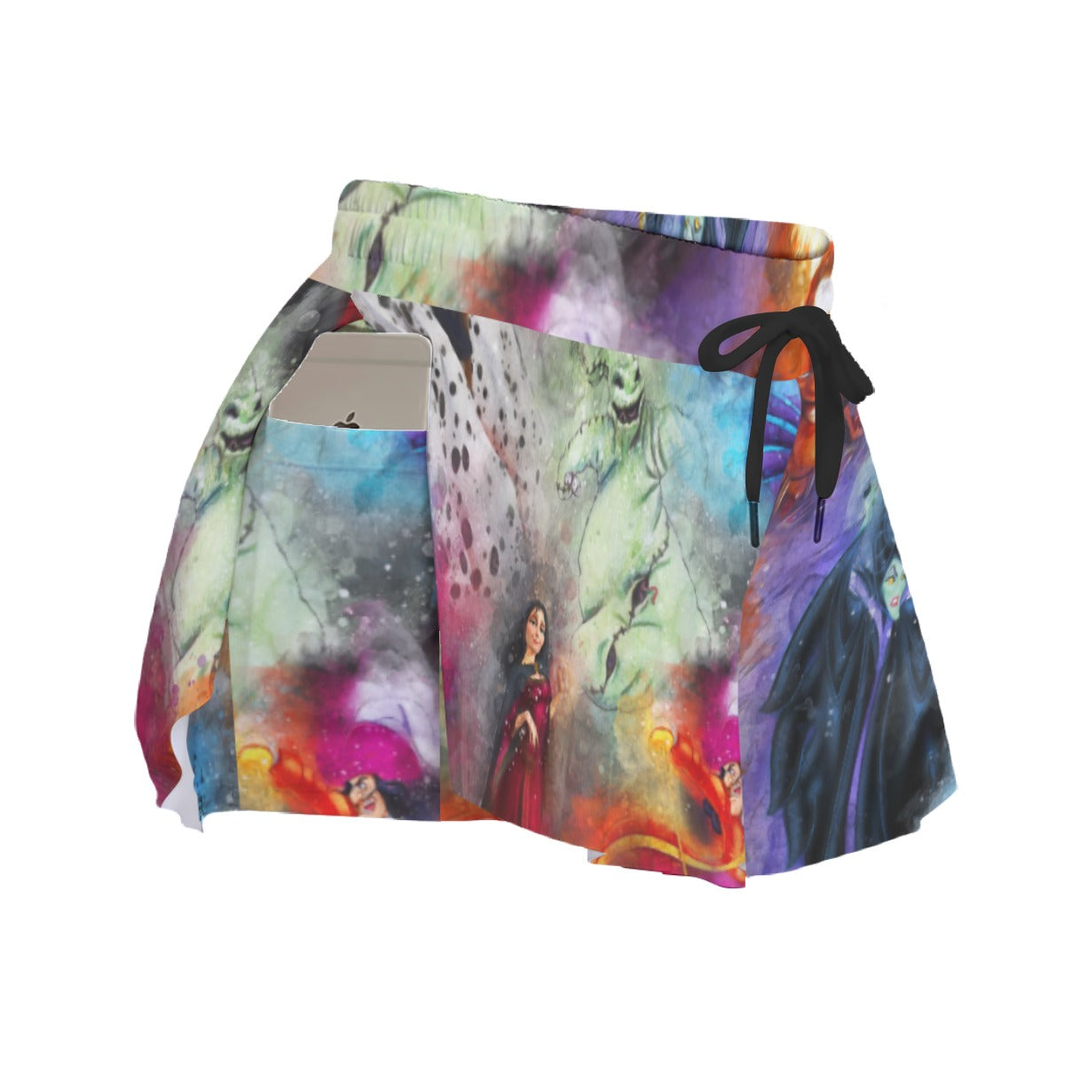 Watercolor Wicked Villains - Women's Flowy Pocket Shorts