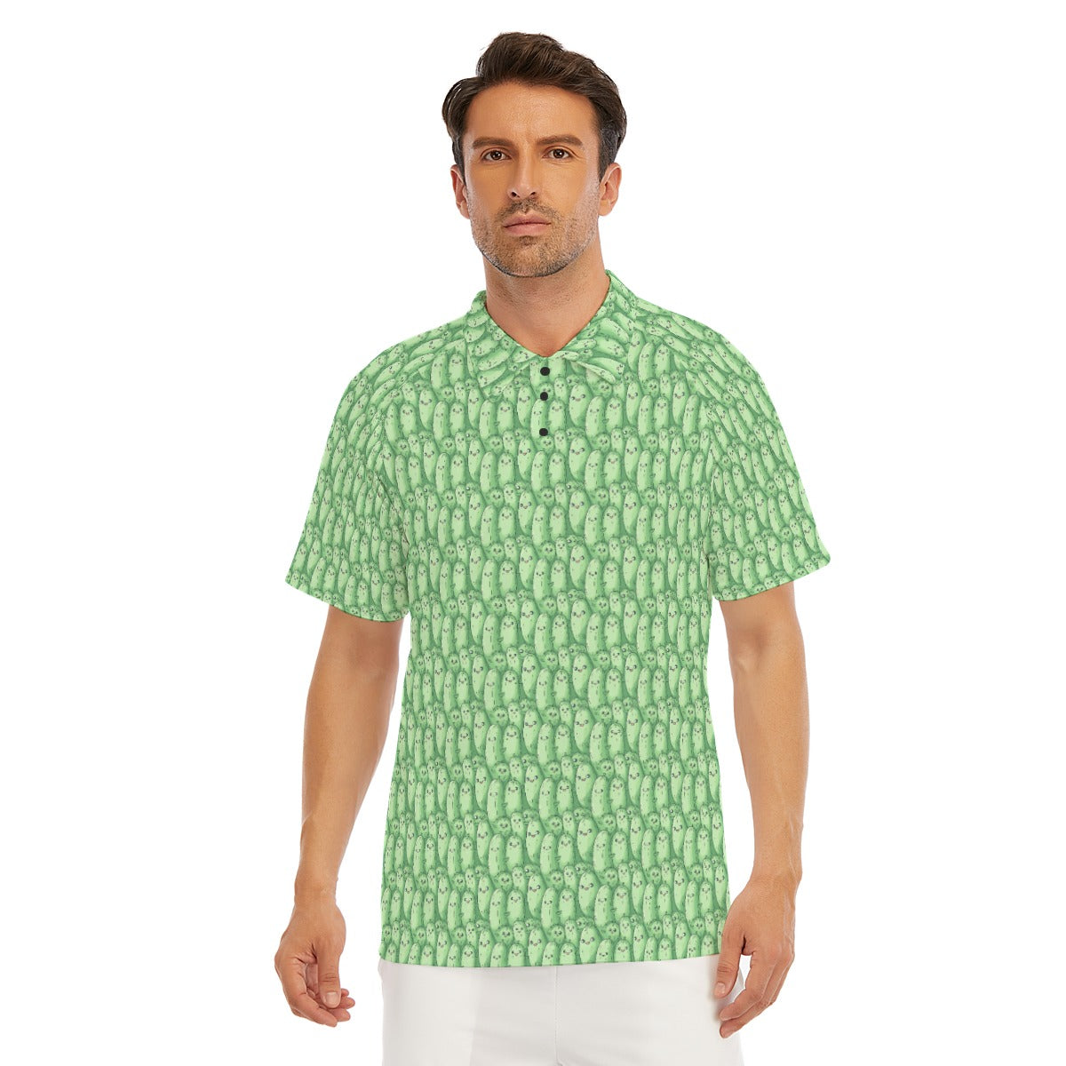Kawaii Pickle Party - Men's Polo Shirt