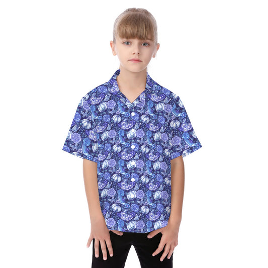 Fairytale Florals – Royal Ball - Kid's Hawaiian Button Up Shirt