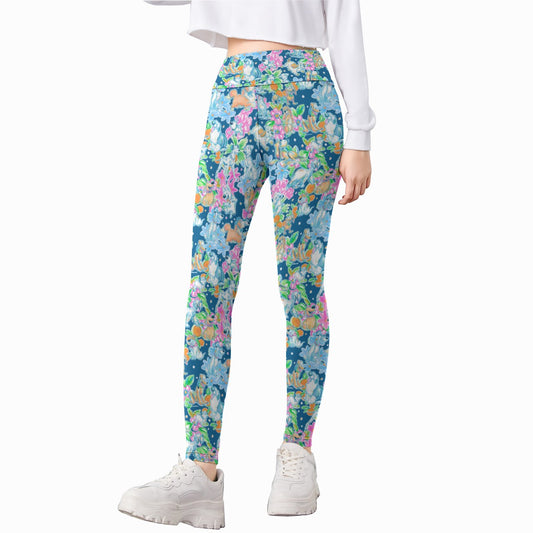 Tropical Paws & Petals - Beloved Dogs - Kid's Leggings