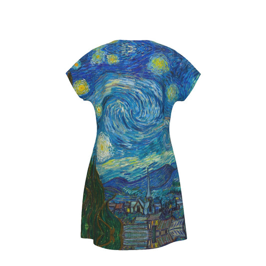 Van Gogh Starry Night - Women's T-Shirt Dress