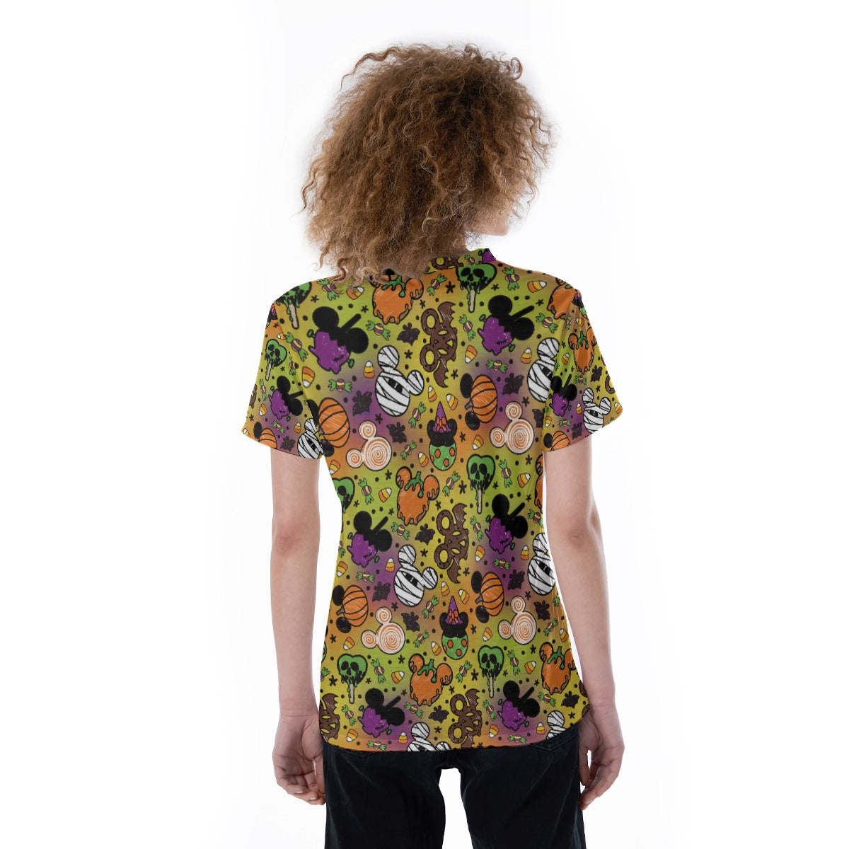 Monster Snacks Treats - Women's Short Sleeve V-Neck T-Shirt