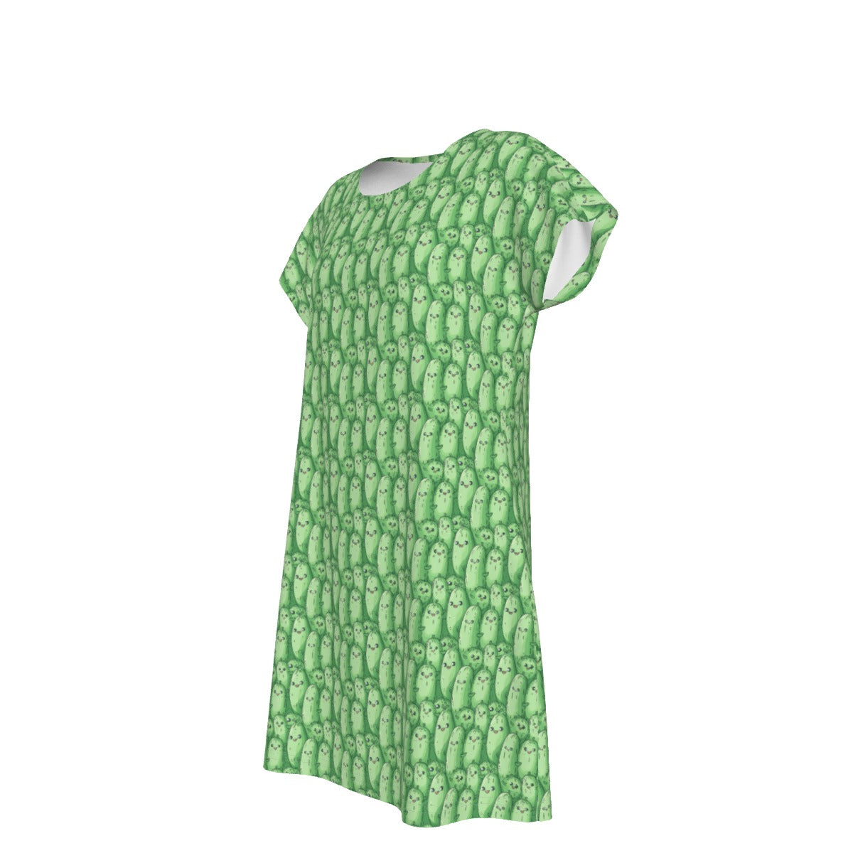Kawaii Pickle Party - Women's T-Shirt Dress