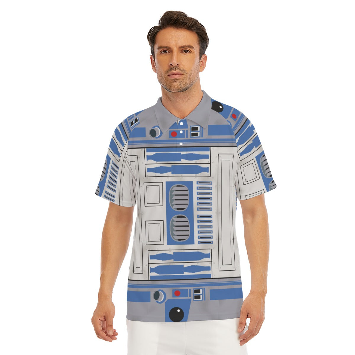 Little Blue Droid - Men's Polo Shirt