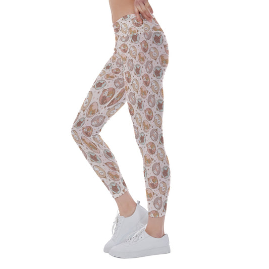 Festive Feline Baublescats - Women's Yoga Leggings