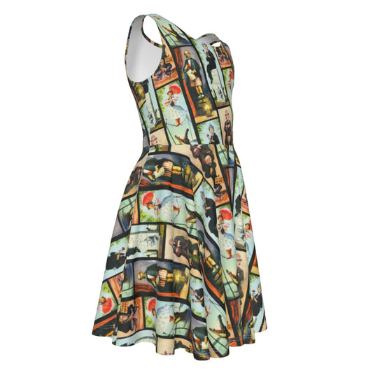 Stretch Room Portraits- Kid's Sleeveless Skater Dress