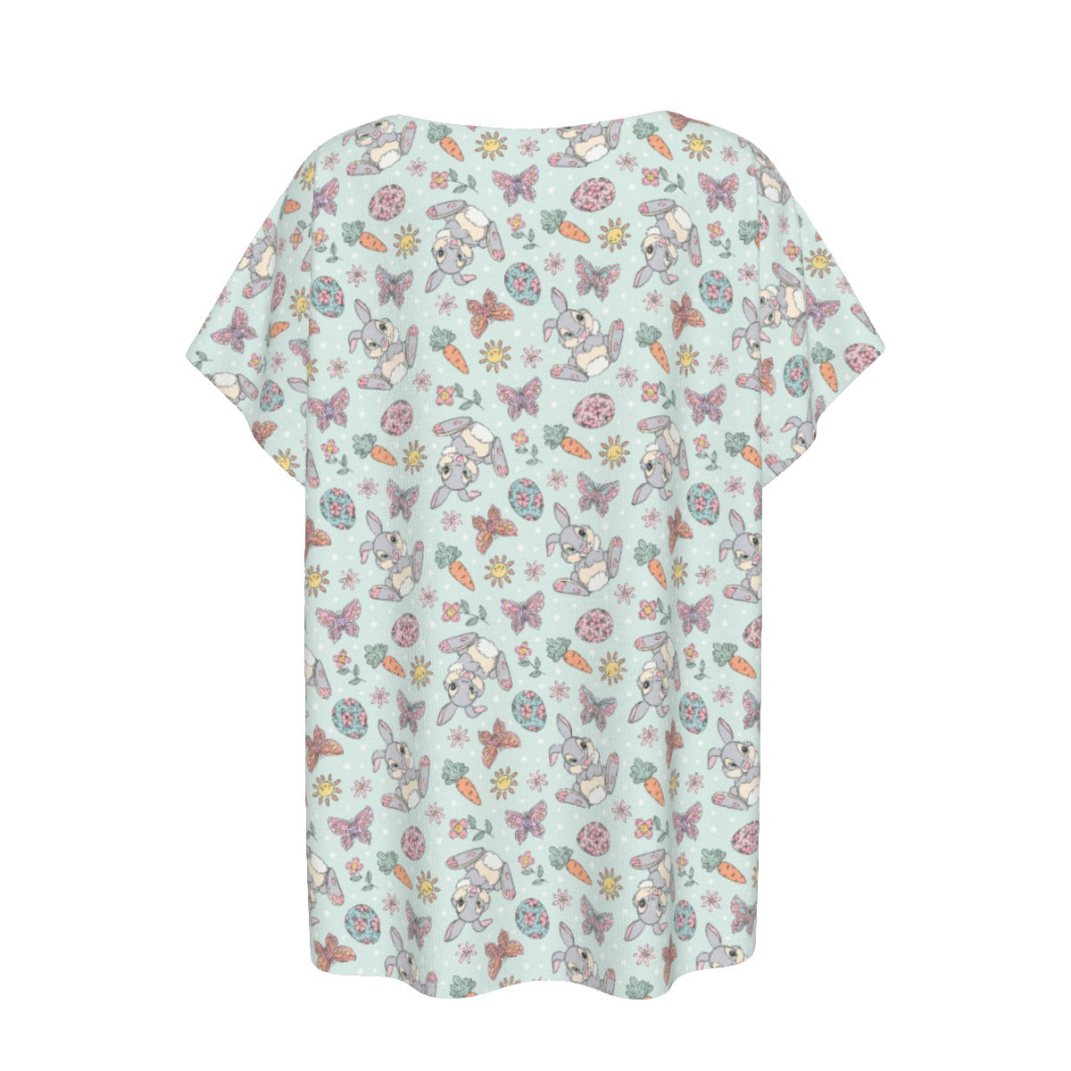 Springtime Bunny Cheer - Women’s Relaxed Fit Scoop Tee