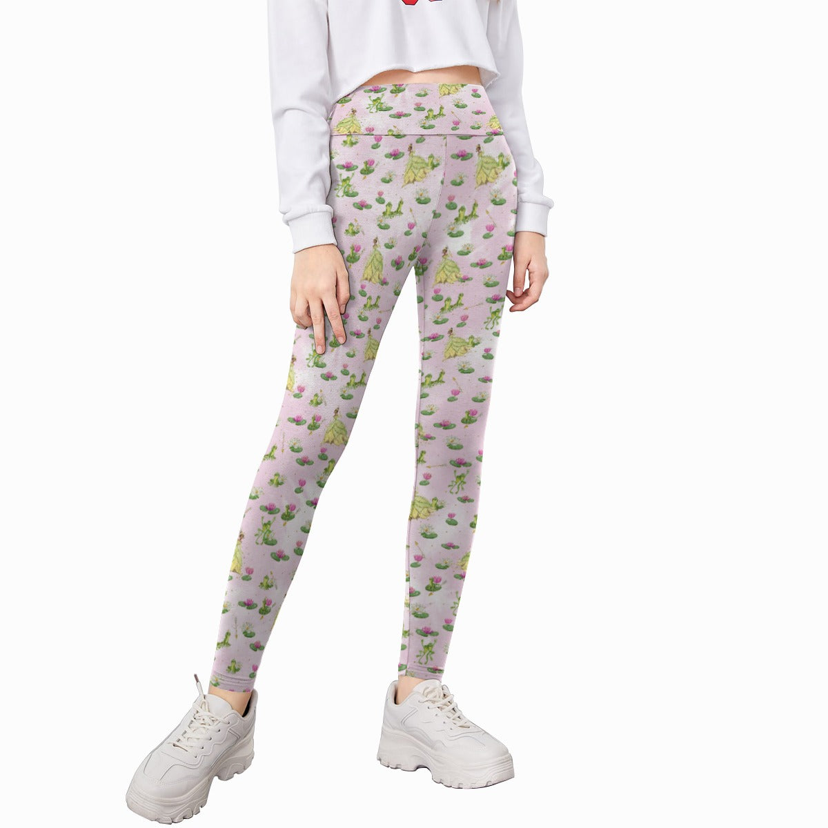 Watercolor Bayou Princess & Frog - Kid's Leggings