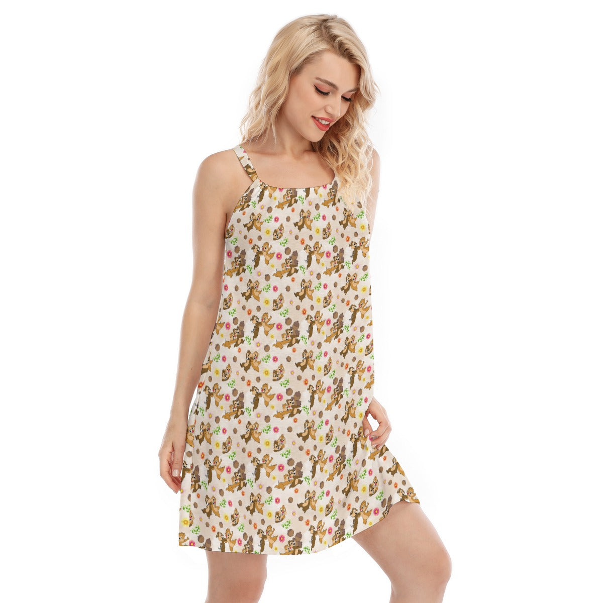 Cheeky Chipmunk Duo - Women’s Adjustable Sundress