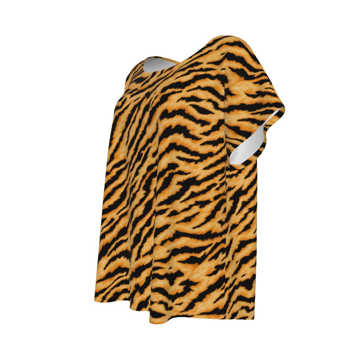 Animal Print - Tiger - Women’s Relaxed Fit Scoop Tee