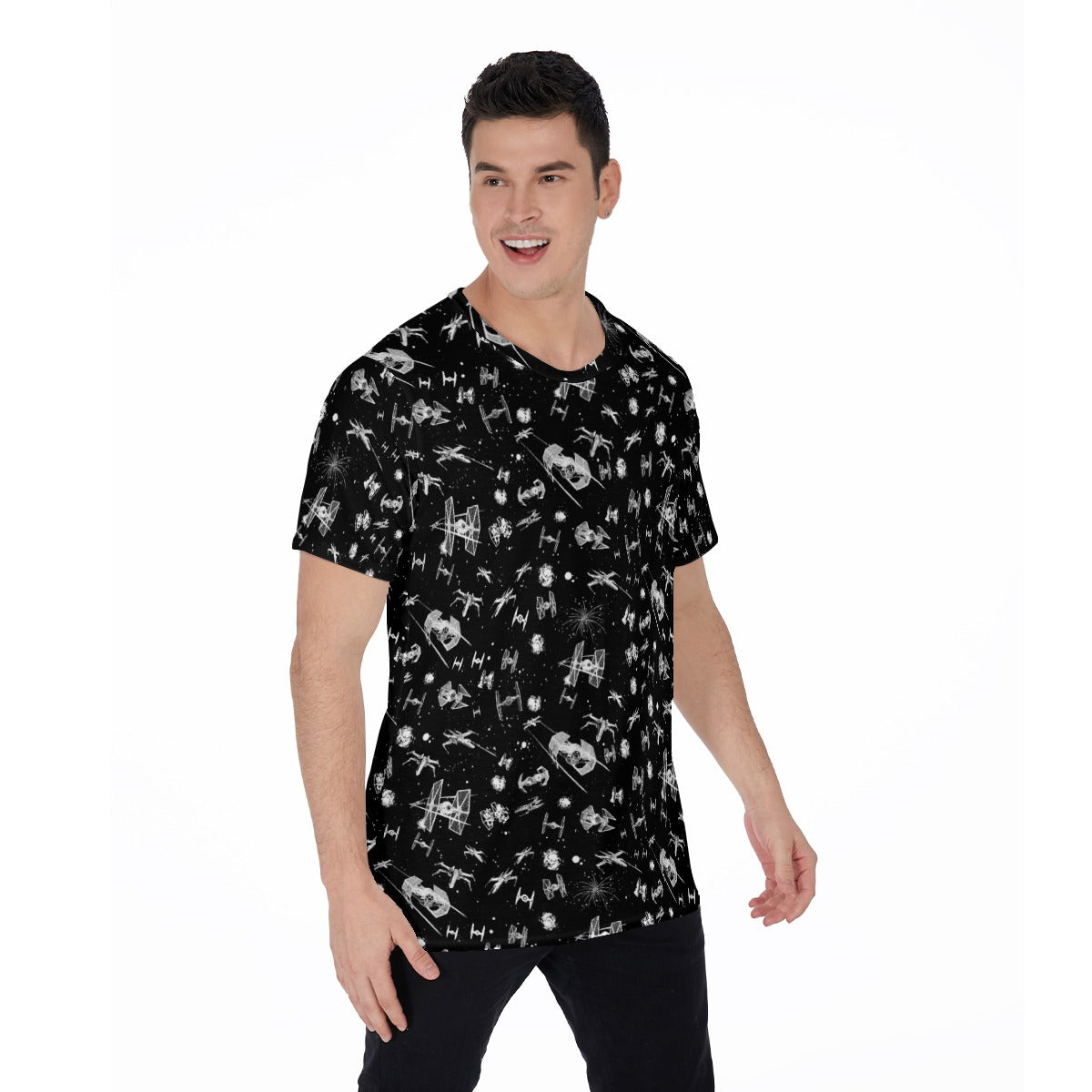 Epic Space Battle Ships - Men's Short Sleeve T-Shirt