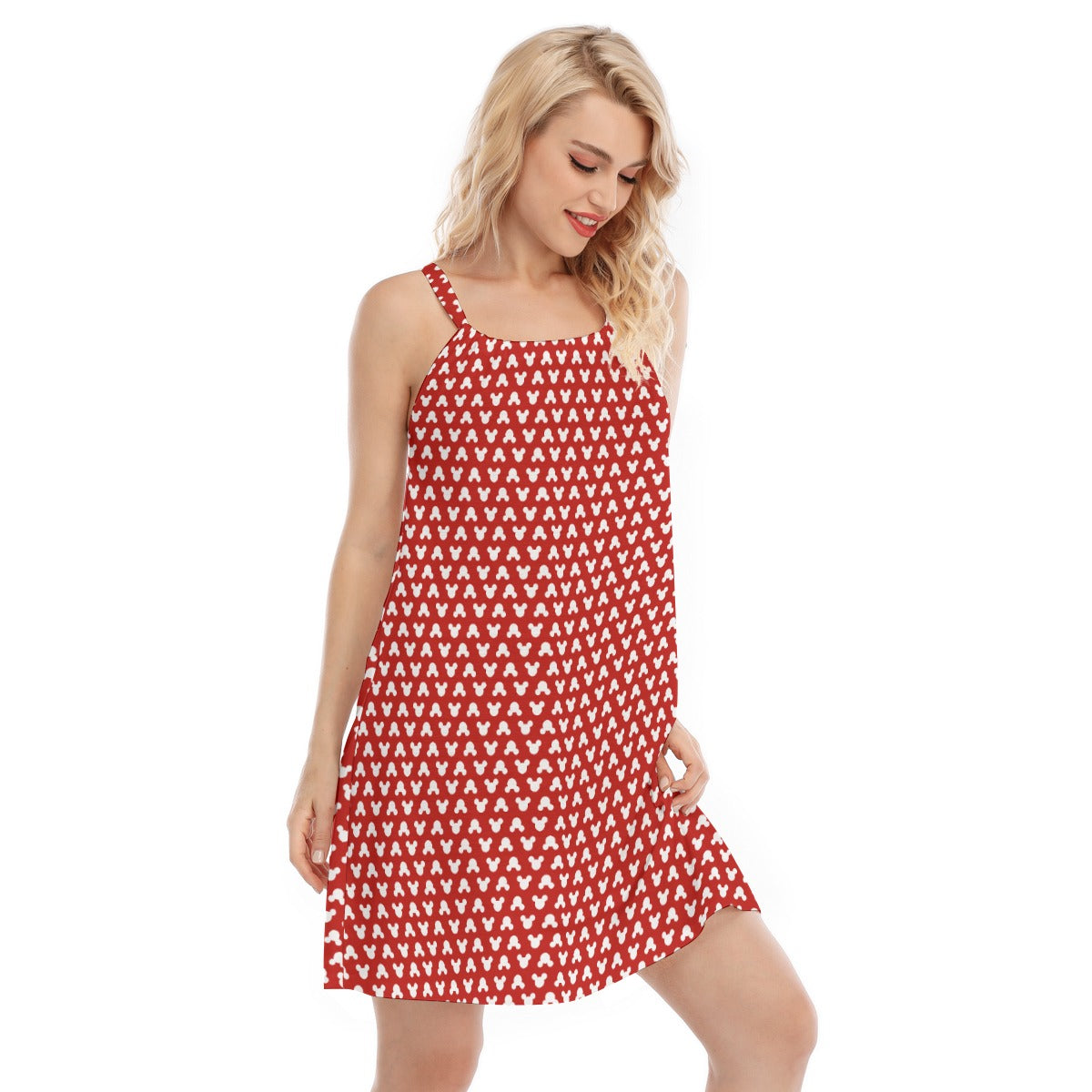 Playful Polka Dot Ears - Women’s Adjustable Sundress