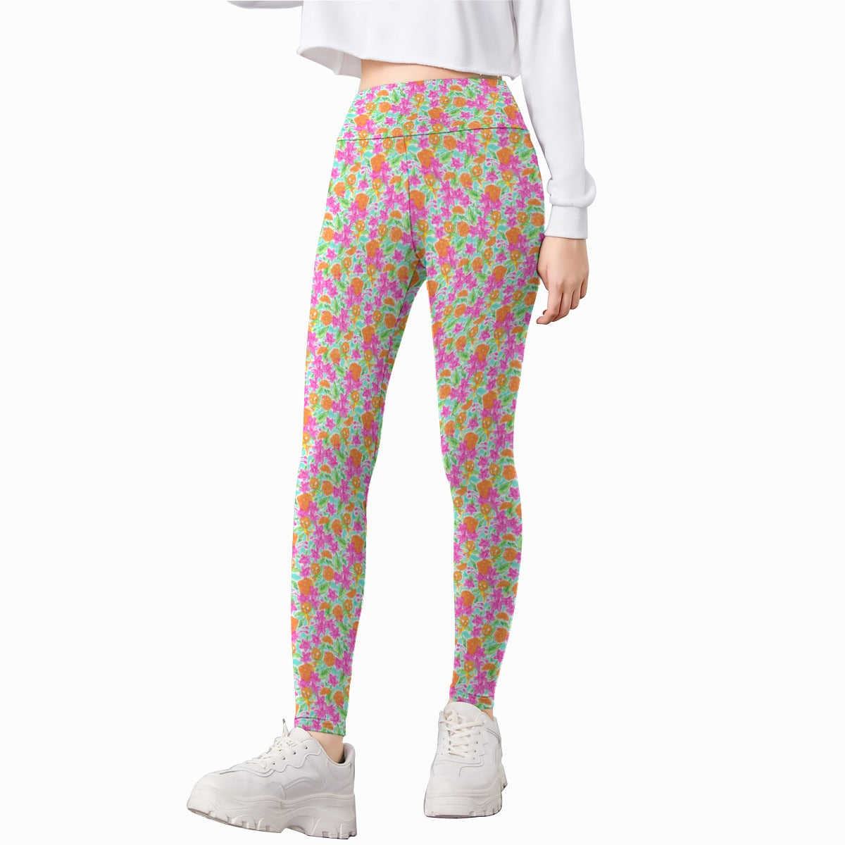 Tropical Citrus Bloom - Kid's Leggings