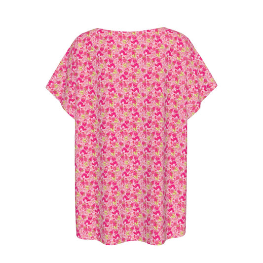 Fruitimals - Raspberry Foxes - Women’s Relaxed Fit Scoop Tee