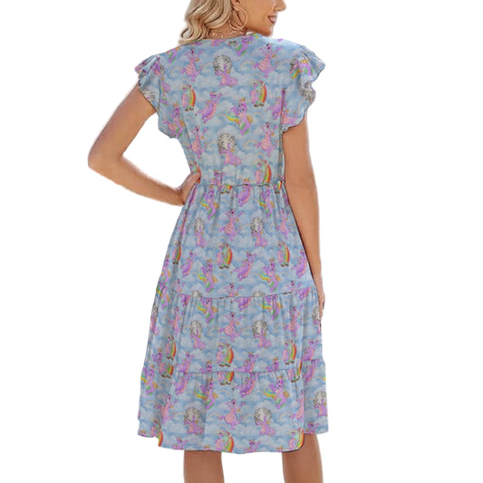Imagine with Figment - Women's Tiered Pocket Midi Dress