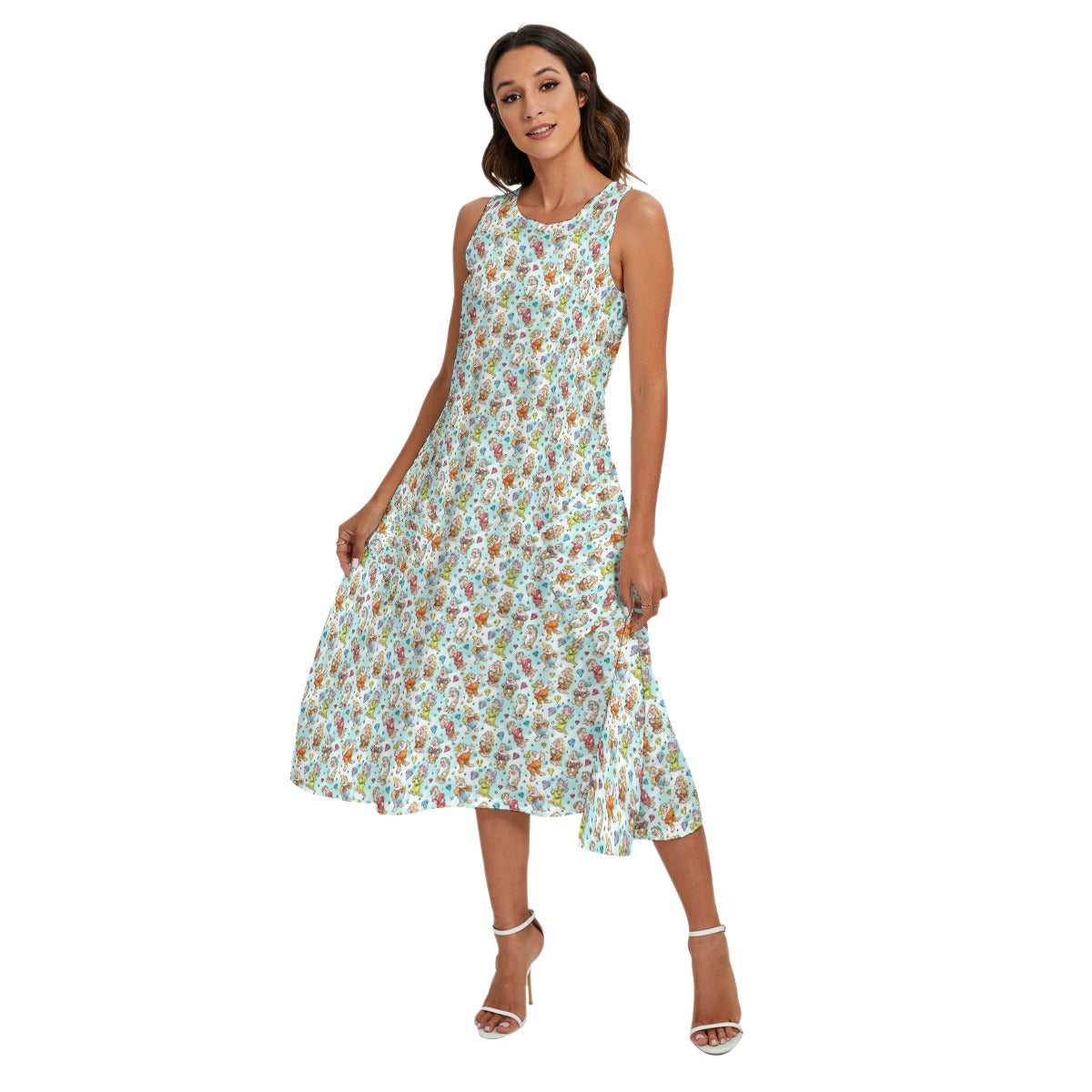 Seven Helpers Sketch - Women’s Diagonal Pocket Midi Dress