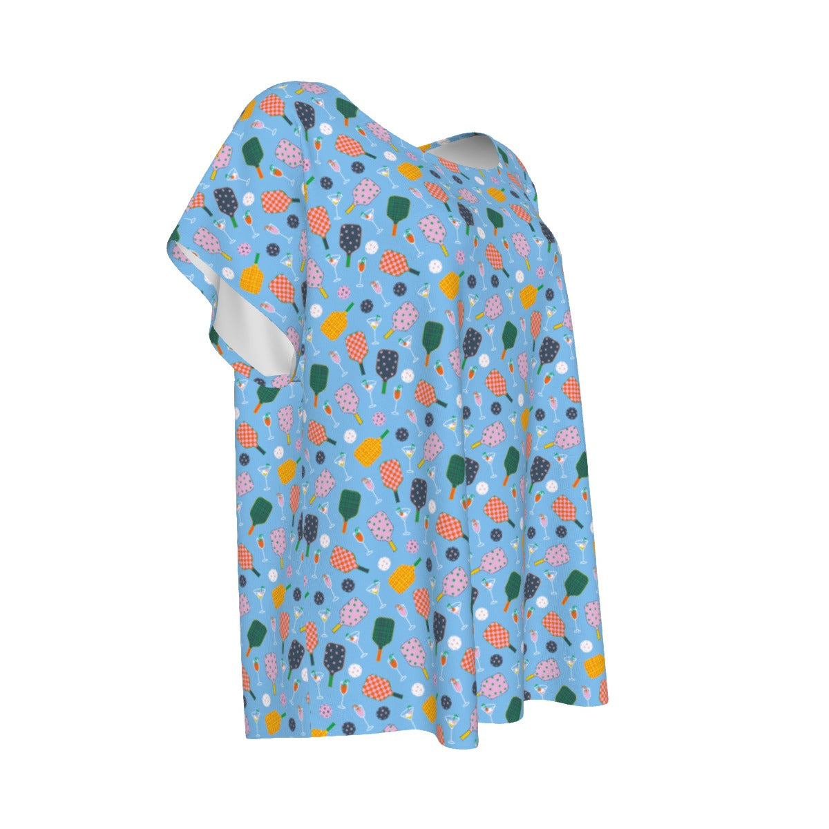 Pickleball and Cocktails - Women’s Relaxed Fit Scoop Tee