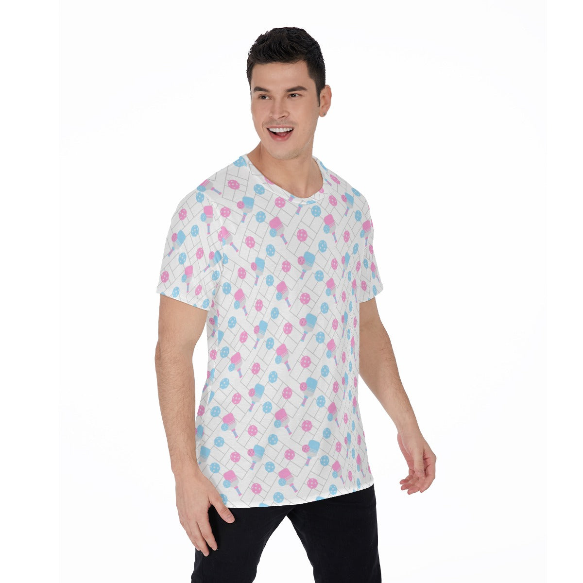 Pickleball Court Spin - Men's Short Sleeve T-Shirt