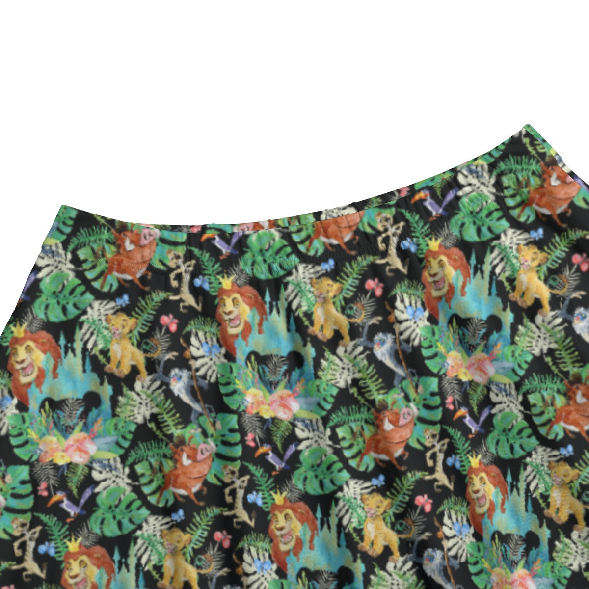 Watercolor Jungle Pride - Women’s Pocket Midi Skirt