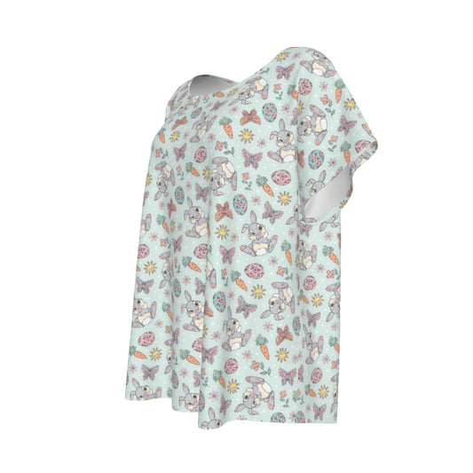 Springtime Bunny Cheer - Women’s Relaxed Fit Scoop Tee