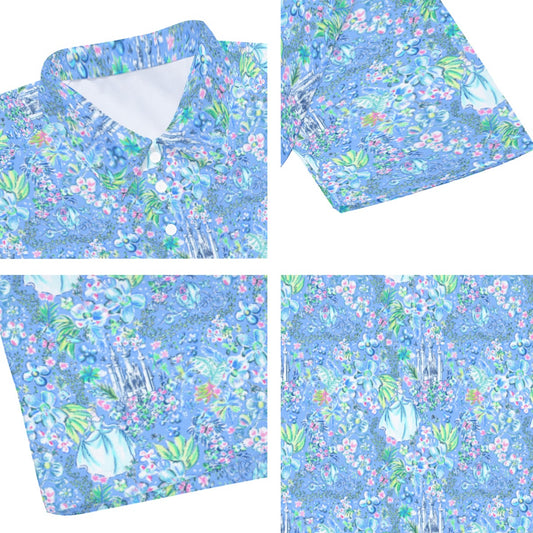 Bright Tropical Princess - Royal Beach Day - Men's Polo Shirt