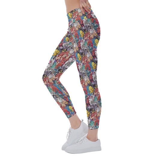 Undersea Crew Sketch - Women's Yoga Leggings