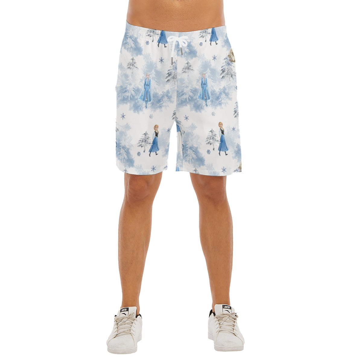 Enchanted Winter Landscape - Men’s Pocket Beach Shorts