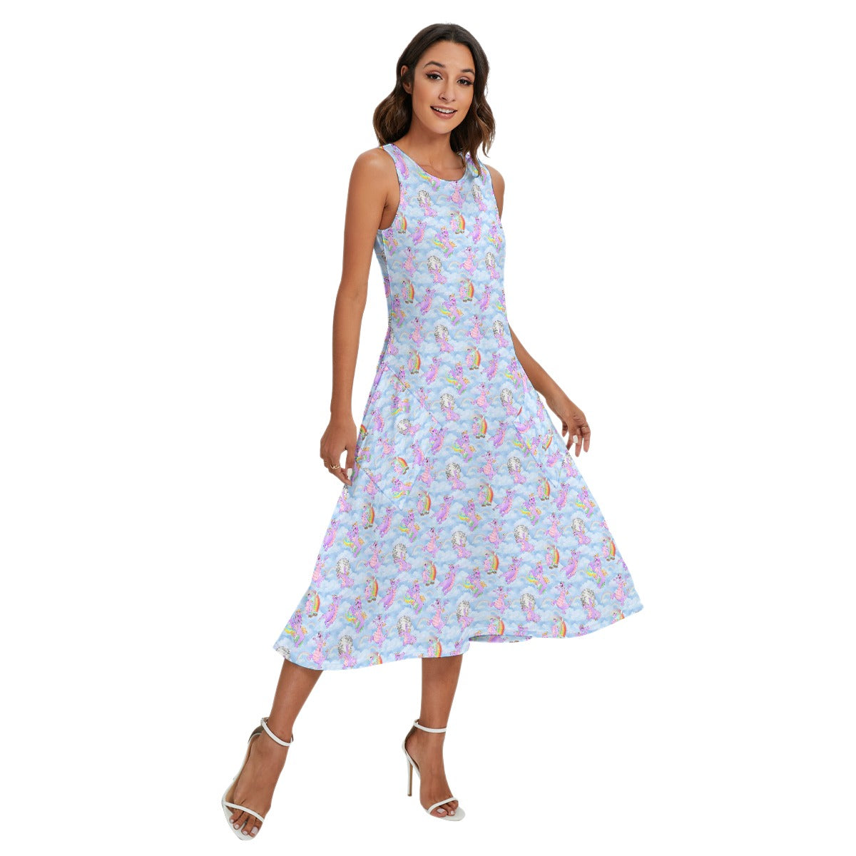 Imagine with Figment - Women’s Diagonal Pocket Midi Dress