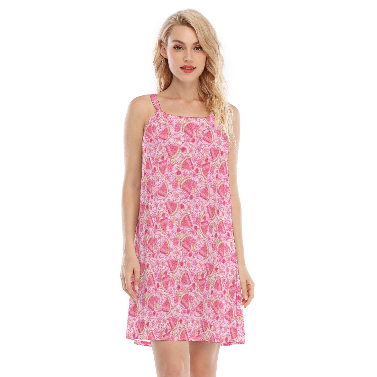 Summer Fruits - Watermelon - Women’s Adjustable Sundress