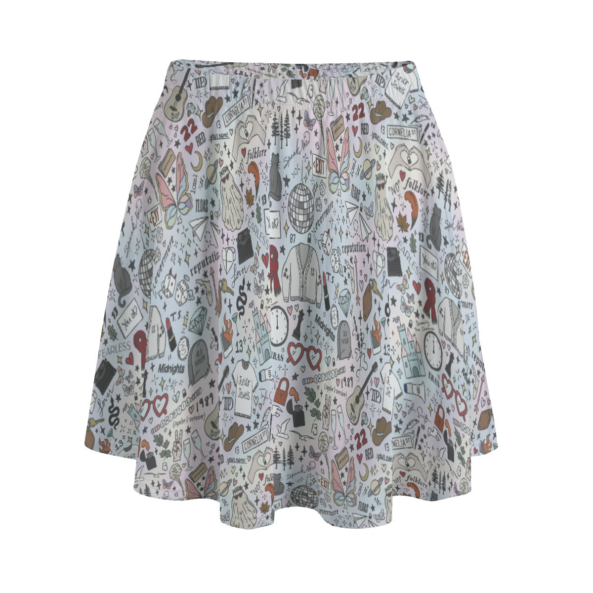 Every Era Collage - Women's Pocket Skater Skirt