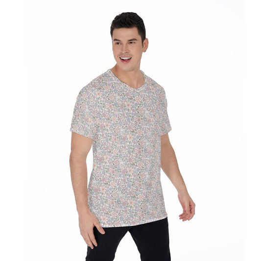 Springtime Kitten Garden Elegance - Men's Short Sleeve T-Shirt