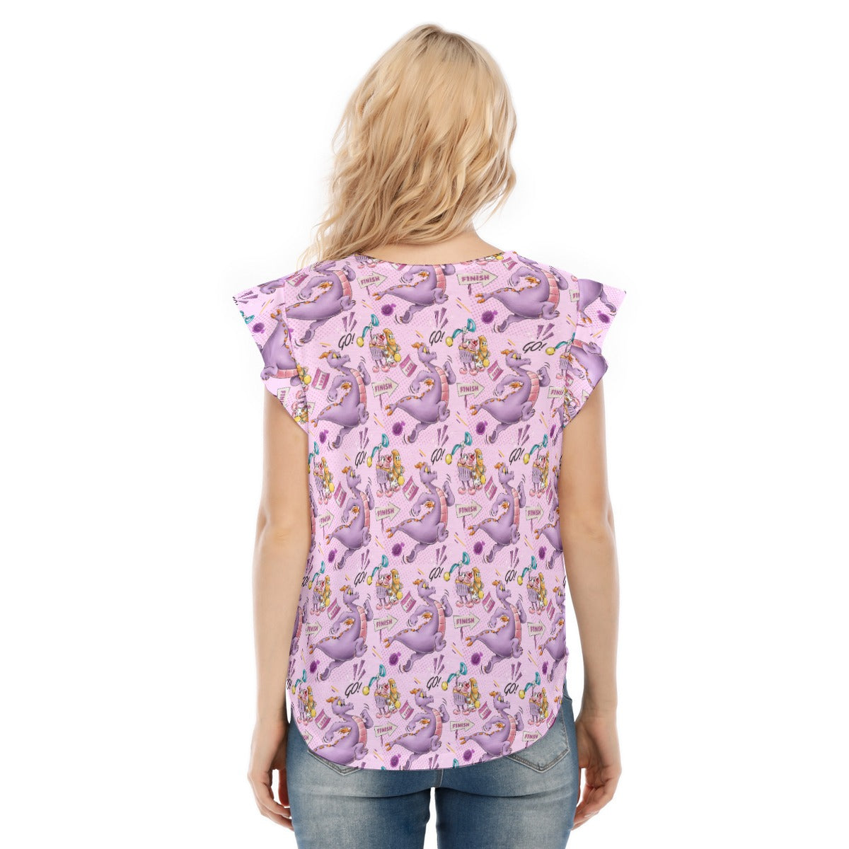 Figment Race Day Dash - Women’s Flutter Sleeve Top