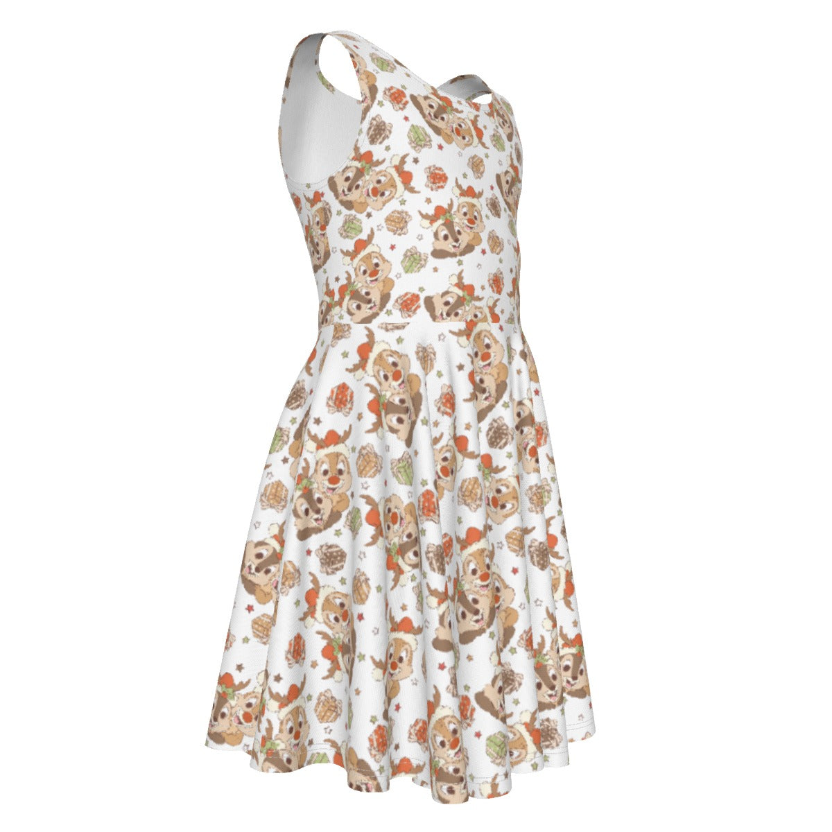 Holiday Mischief Duo - Kid's Sleeveless Skater Dress