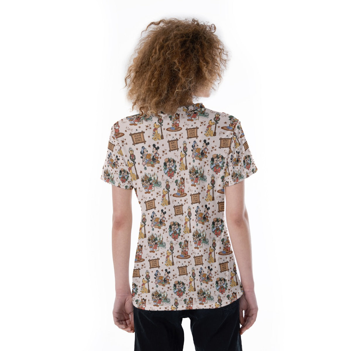 Victorian Holiday Celebration - Women's Short Sleeve V-Neck T-Shirt