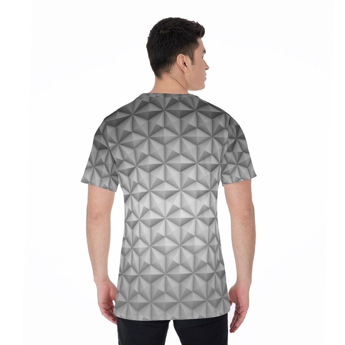 Geometric Silver Sphere - Men's Short Sleeve T-Shirt