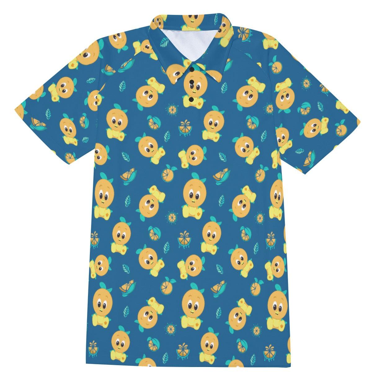 Cheerful Citrus Bird - Men's Polo Shirt