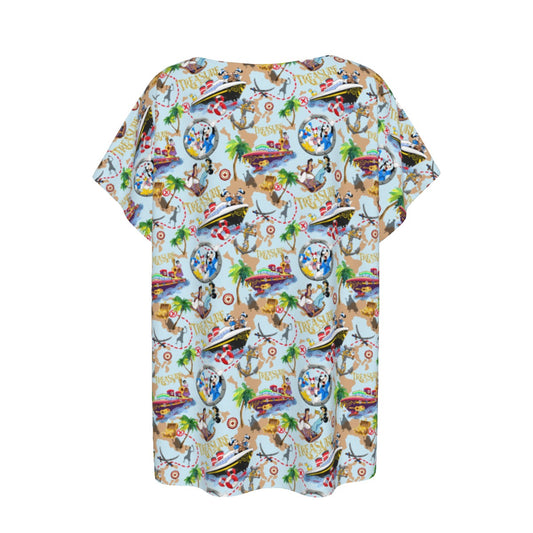 Treasure Voyage Cruise - Women’s Relaxed Fit Scoop Tee