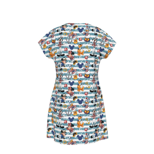 Cruise Crew on Deck - Women's T-Shirt Dress