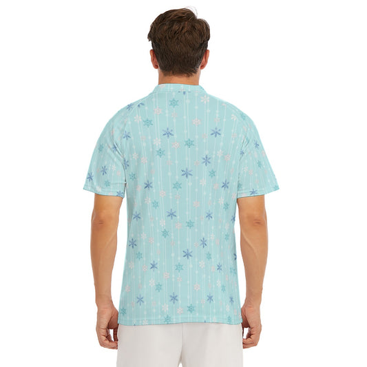 Ice Queen Snowflake Pattern - Men's Polo Shirt