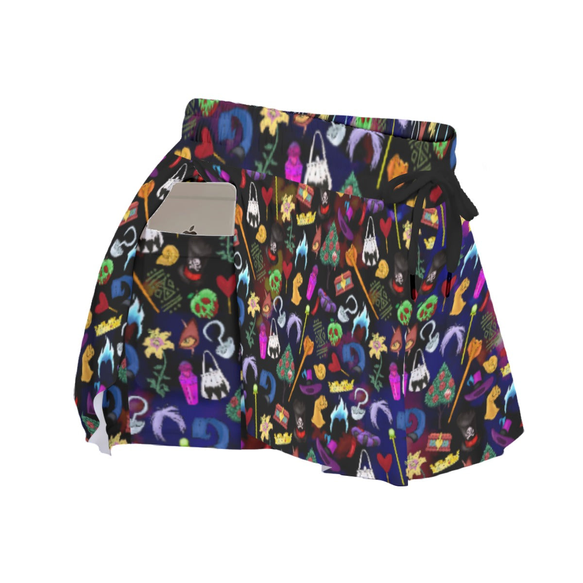 Villainous Icons Collage - Women's Flowy Pocket Shorts