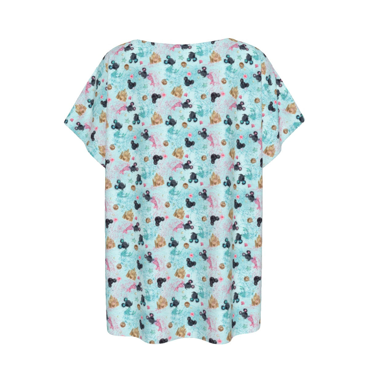Watercolor Mermaid Mouse Ears - Women’s Relaxed Fit Scoop Tee