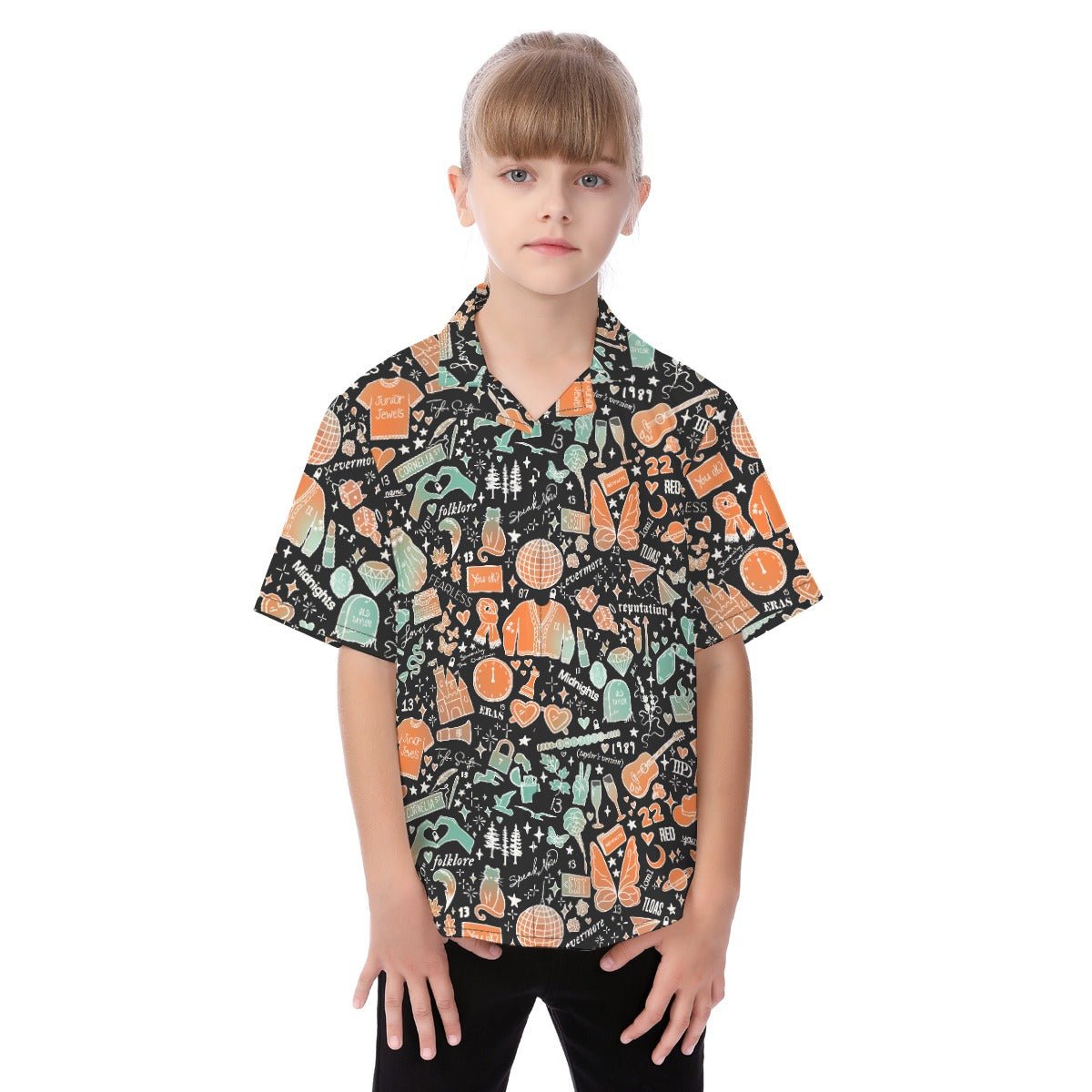 Showgirl Era Icons - Kid's Hawaiian Button Up Shirt