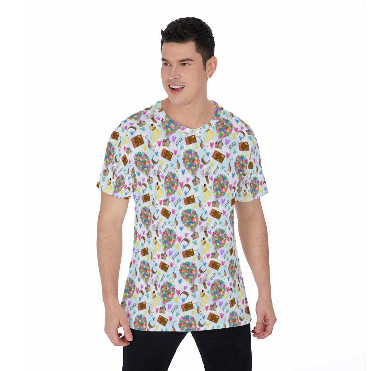 Up Adventure Icons - Men's Short Sleeve T-Shirt
