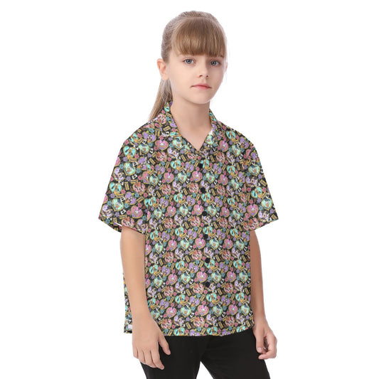 Tattoo Hearts Classic Crewends - Kid's Hawaiian Button Up Shirt