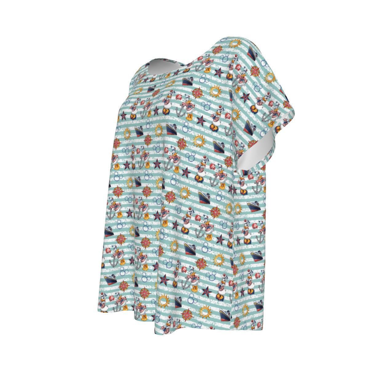 Sailor Duo on Deckaisy - Women’s Relaxed Fit Scoop Tee