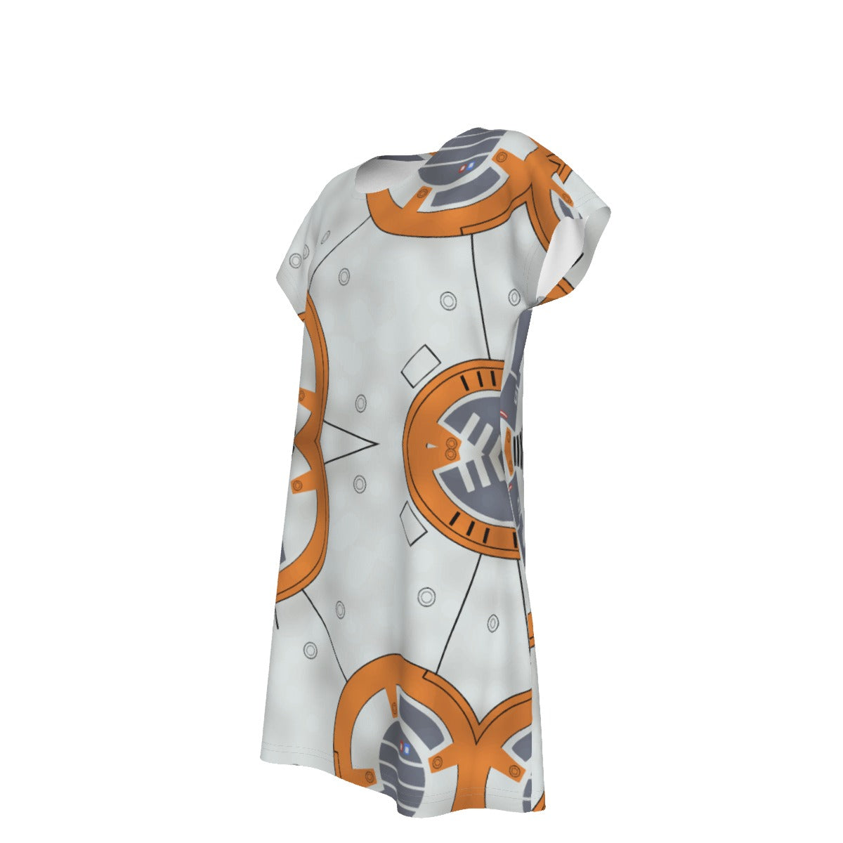 Little Round Droid - Women's T-Shirt Dress