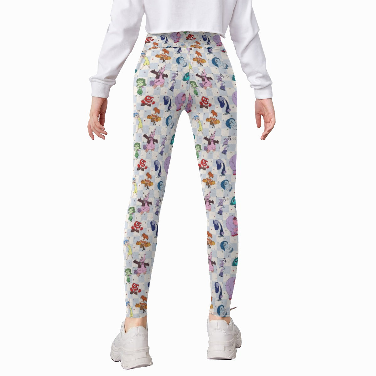 Blue Check Emotional Spectrum - Kid's Leggings