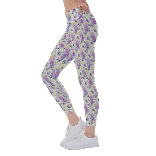 Zest Of The Fest Violet Lemonade - Women's Yoga Leggings