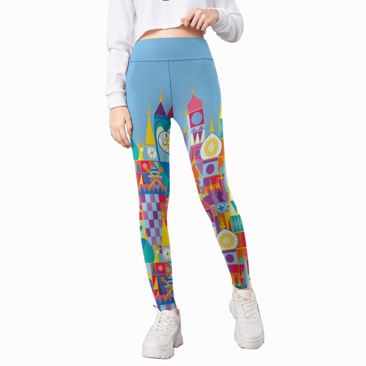 Whimsical World Facade - Kid's Leggings